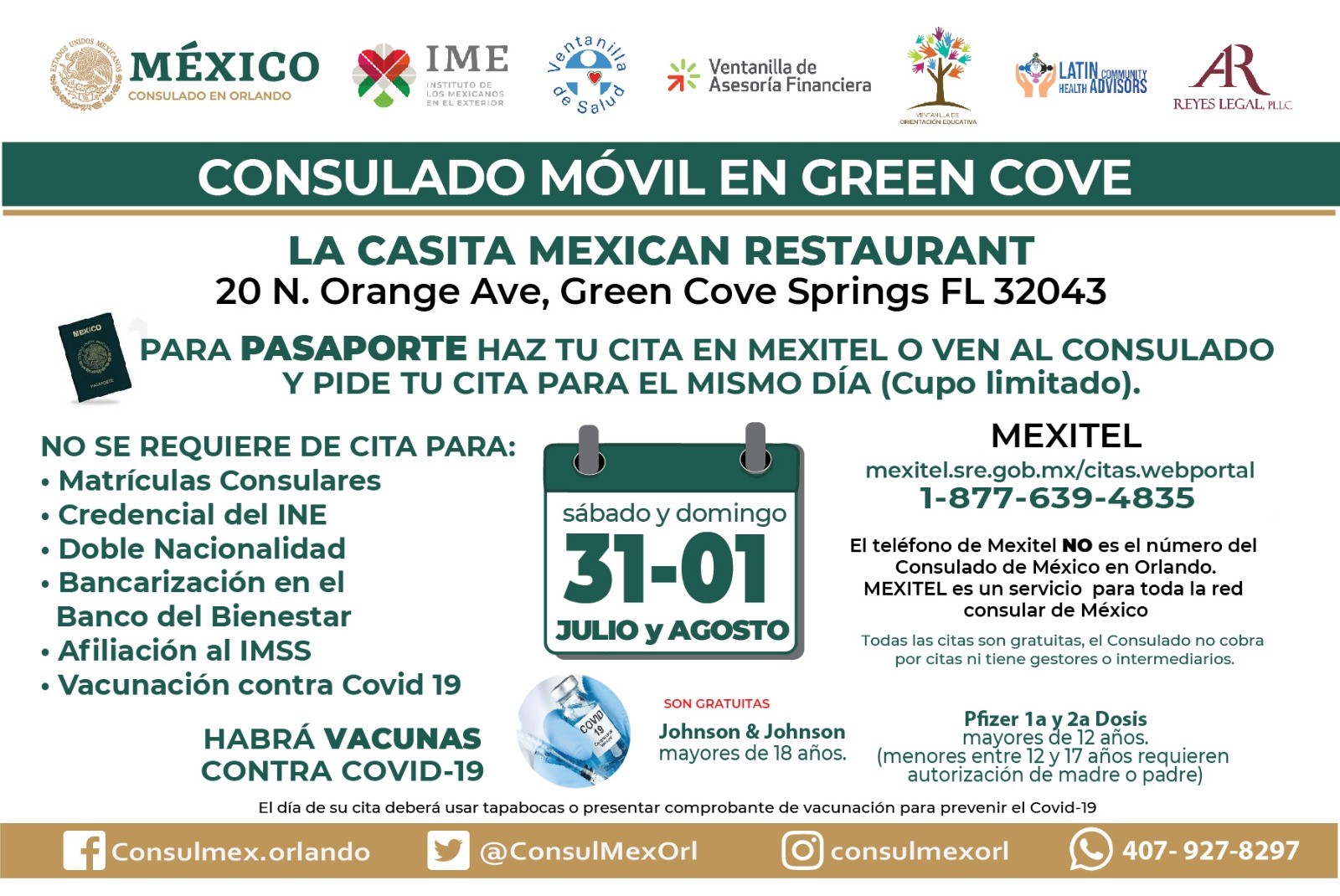 Consulado Móvil en Green Cove Springs