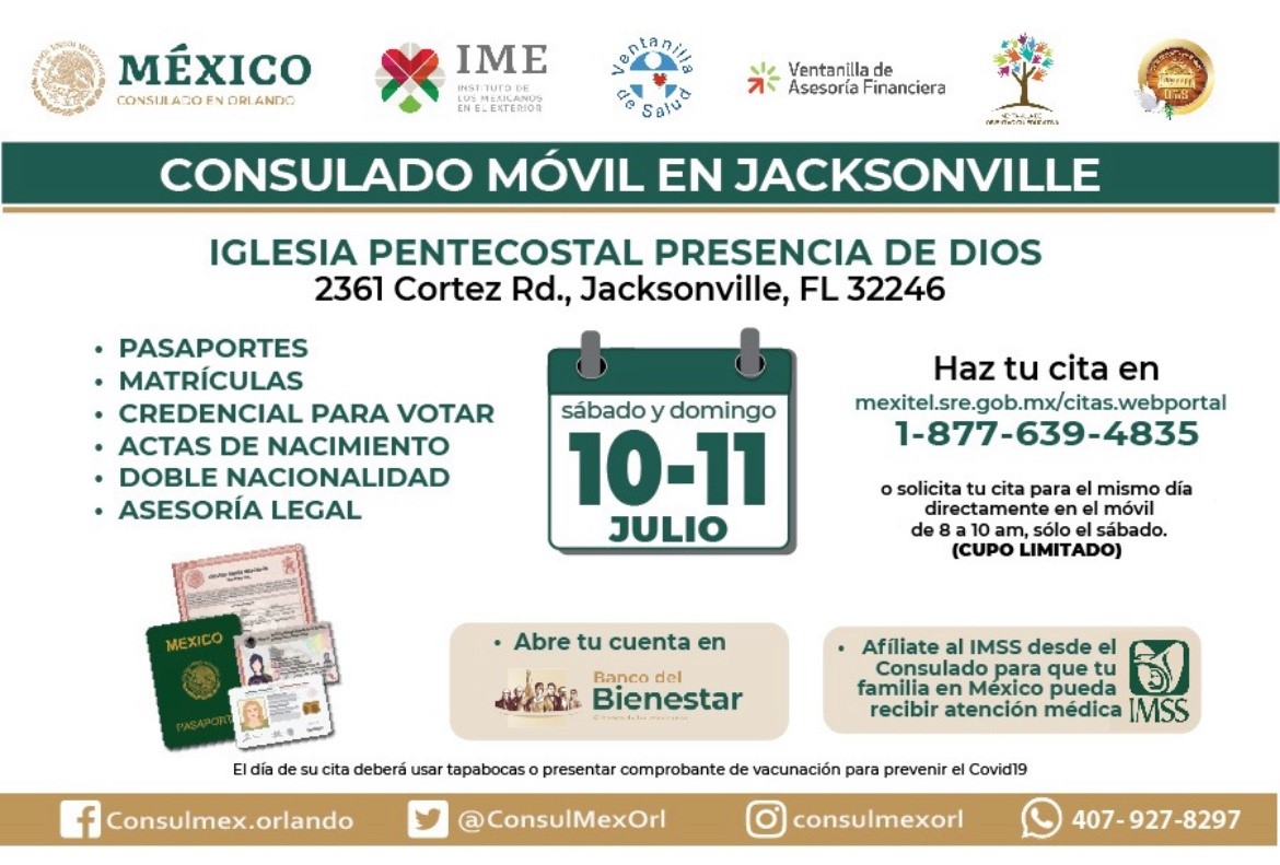 Consulado Móvil Mexicano en Jacksonville